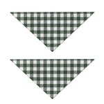 Forest Green Buffalo Check Pattern Print Dog Bandana