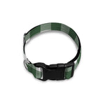 Forest Green Buffalo Check Pattern Print Dog Collar
