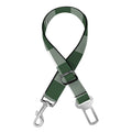 Forest Green Buffalo Check Pattern Print Dog Seat Belt