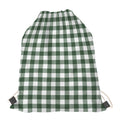 Forest Green Buffalo Check Pattern Print Drawstring Bag