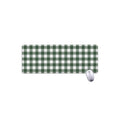Forest Green Buffalo Check Pattern Print Extended Mouse Pad
