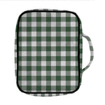 Forest Green Buffalo Check Pattern Print Front Pocket Bible Bag