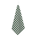 Forest Green Buffalo Check Pattern Print Hand Towel