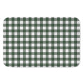Forest Green Buffalo Check Pattern Print Indoor Door Mat