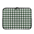 Forest Green Buffalo Check Pattern Print Laptop Sleeve