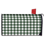 Forest Green Buffalo Check Pattern Print Mailbox Cover