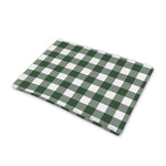 Forest Green Buffalo Check Pattern Print Pet Cooling Mat Cover