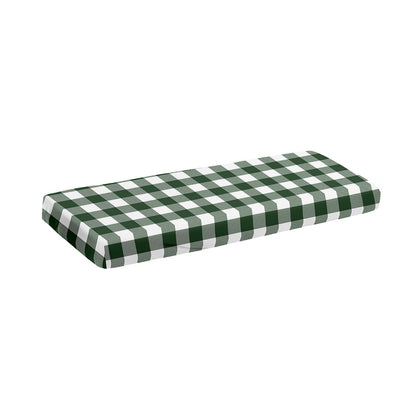 Forest Green Buffalo Check Pattern Print Piano Keyboard Cover