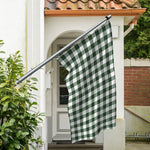 Forest Green Buffalo Check Pattern Print Polyester Flag