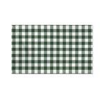 Forest Green Buffalo Check Pattern Print Polyester Flag