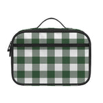 Forest Green Buffalo Check Pattern Print Portable Lunch Bag