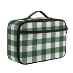 Forest Green Buffalo Check Pattern Print Portable Lunch Bag