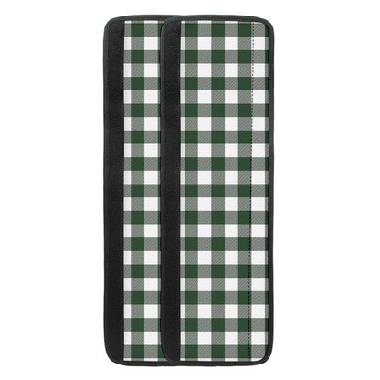 Forest Green Buffalo Check Pattern Print Refrigerator Handle Covers