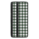 Forest Green Buffalo Check Pattern Print Refrigerator Handle Covers