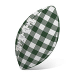 Forest Green Buffalo Check Pattern Print Rugby Ball