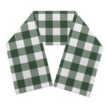 Forest Green Buffalo Check Pattern Print Scarf