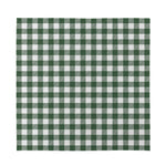 Forest Green Buffalo Check Pattern Print Silk Bandana