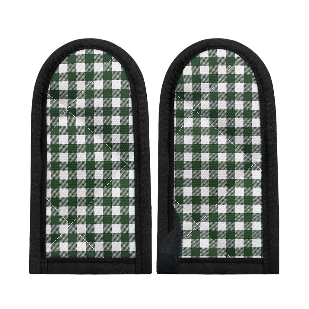Forest Green Buffalo Check Pattern Print Skillet Handle Cover