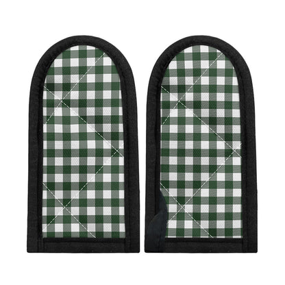 Forest Green Buffalo Check Pattern Print Skillet Handle Cover