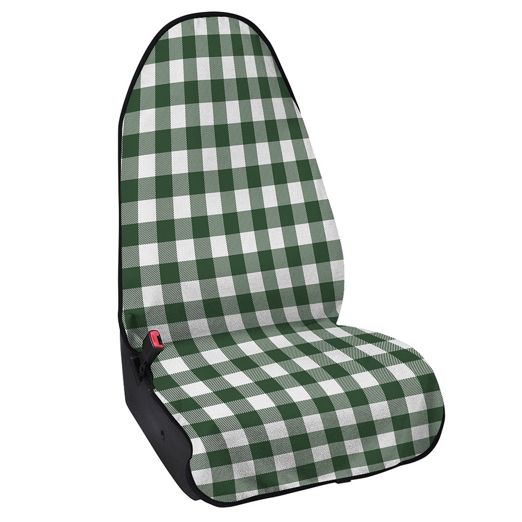 Forest Green Buffalo Check Pattern Print Waterproof Car Seat Cover