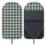 Forest Green Buffalo Check Pattern Print Waterproof Car Seat Cover