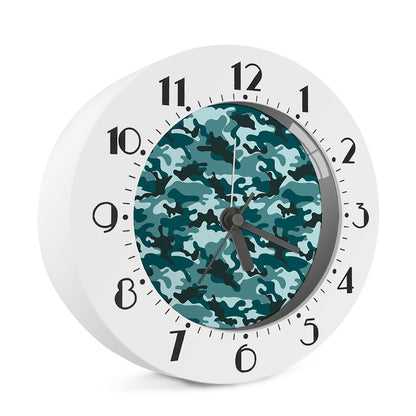 Forest Green Camouflage Print Alarm Clock