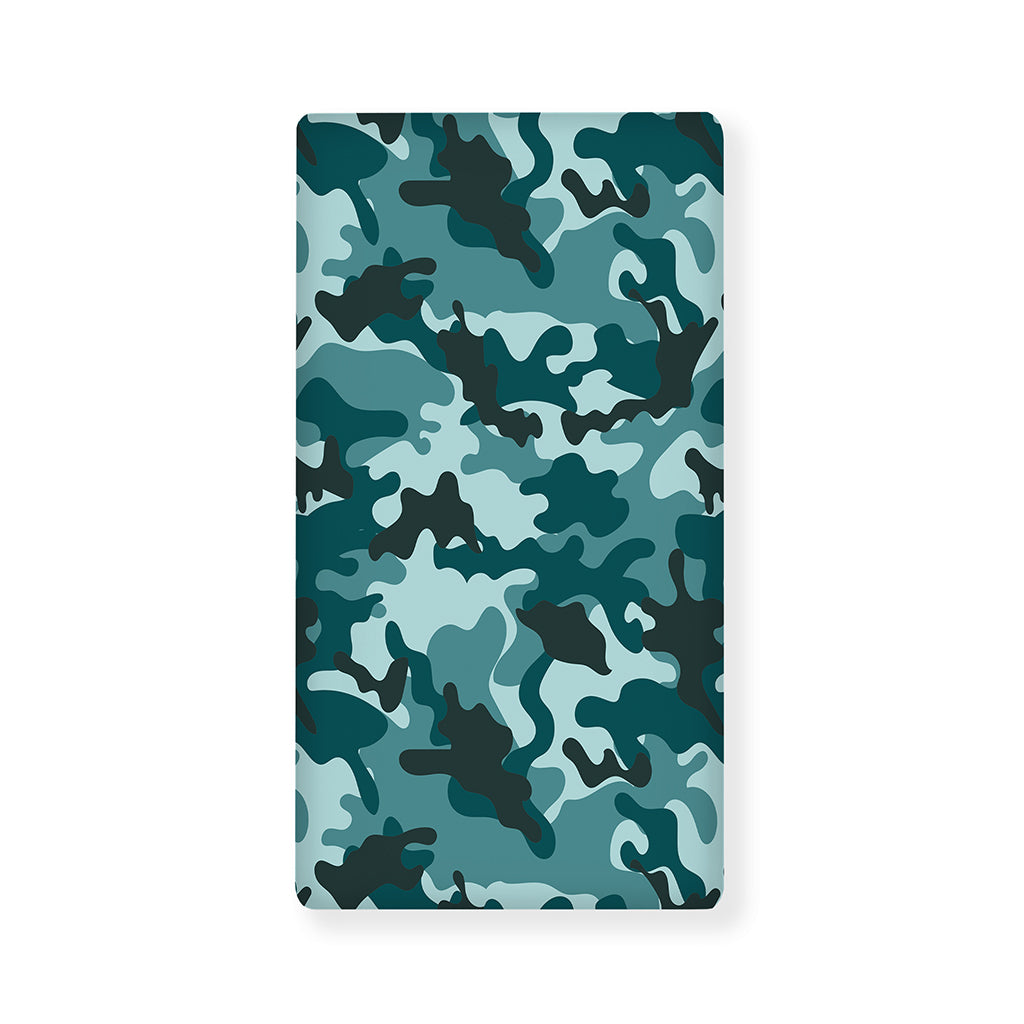 Forest Green Camouflage Print Baby Crib Sheet