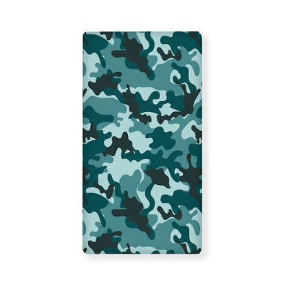 Forest Green Camouflage Print Baby Crib Sheet