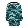 Forest Green Camouflage Print Baby Seat Cover