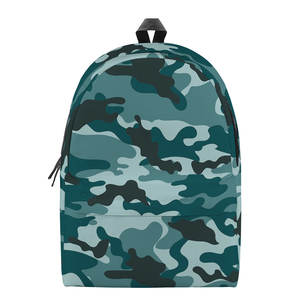 Forest Green Camouflage Print Backpack