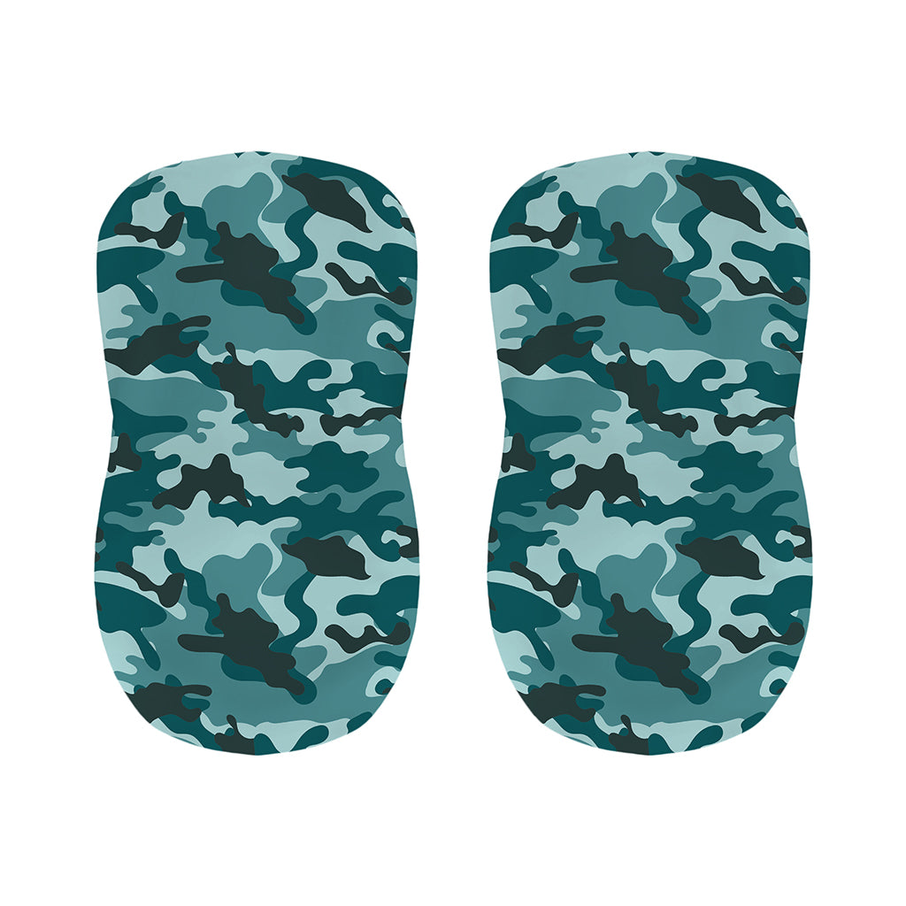 Forest Green Camouflage Print Bar Stool Covers