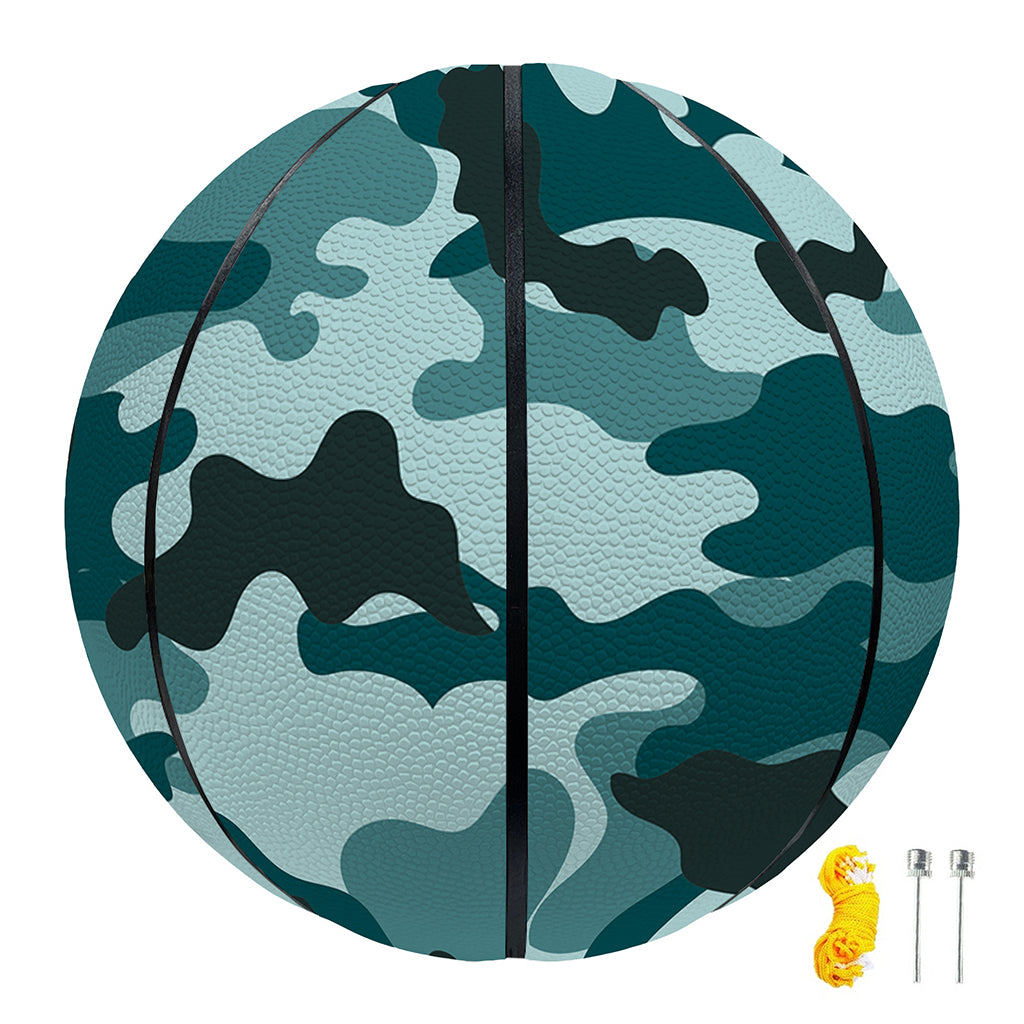 Forest Green Camouflage Print Basketball