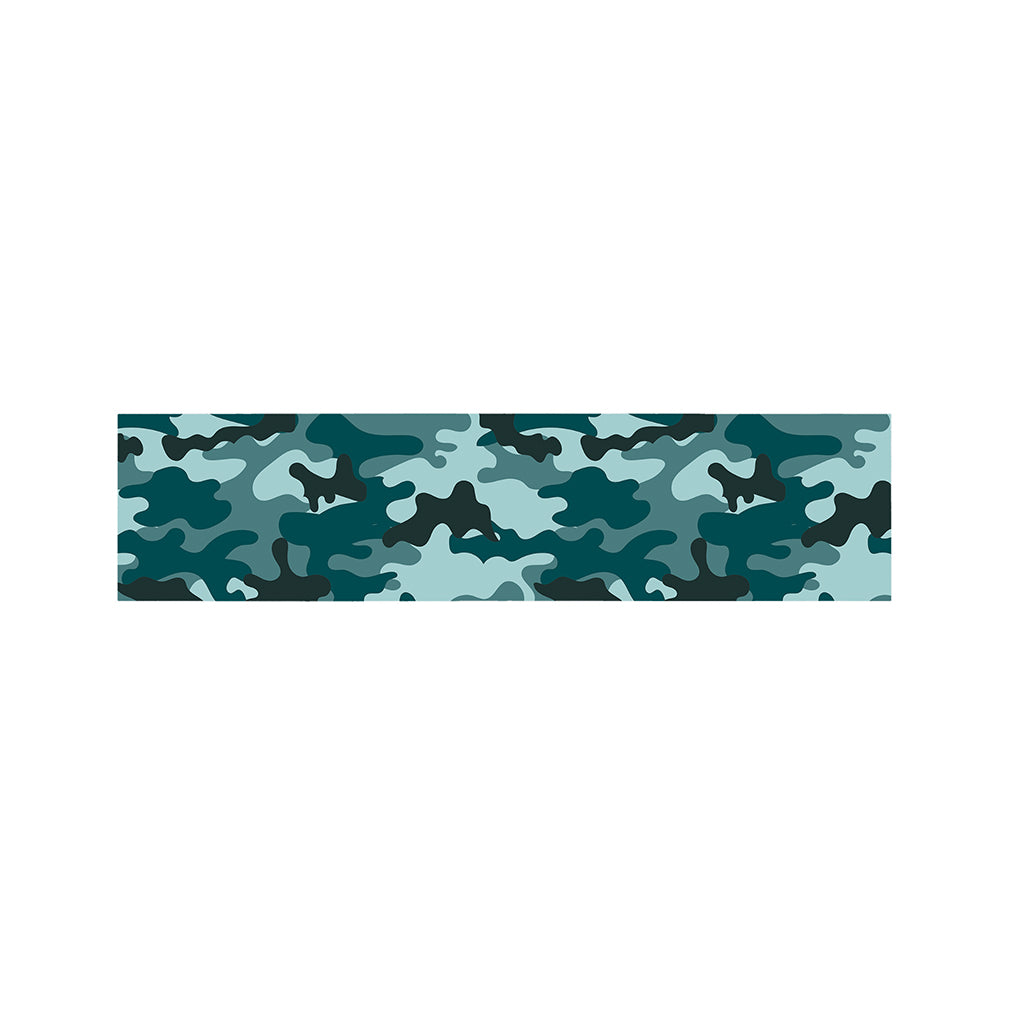 Forest Green Camouflage Print Bed Runner