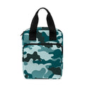 Forest Green Camouflage Print Bible Tote Bag