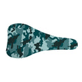 Forest Green Camouflage Print Bicycle Seat Cover