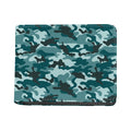 Forest Green Camouflage Print Bifold Wallet