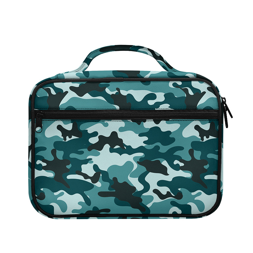Forest Green Camouflage Print Briefcase Bible Bag