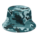 Forest Green Camouflage Print Bucket Hat