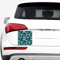 Forest Green Camouflage Print Car Sticker