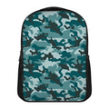 Forest Green Camouflage Print Casual Backpack