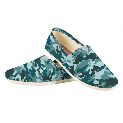 Forest Green Camouflage Print Casual Shoes