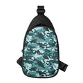 Forest Green Camouflage Print Sling Bag