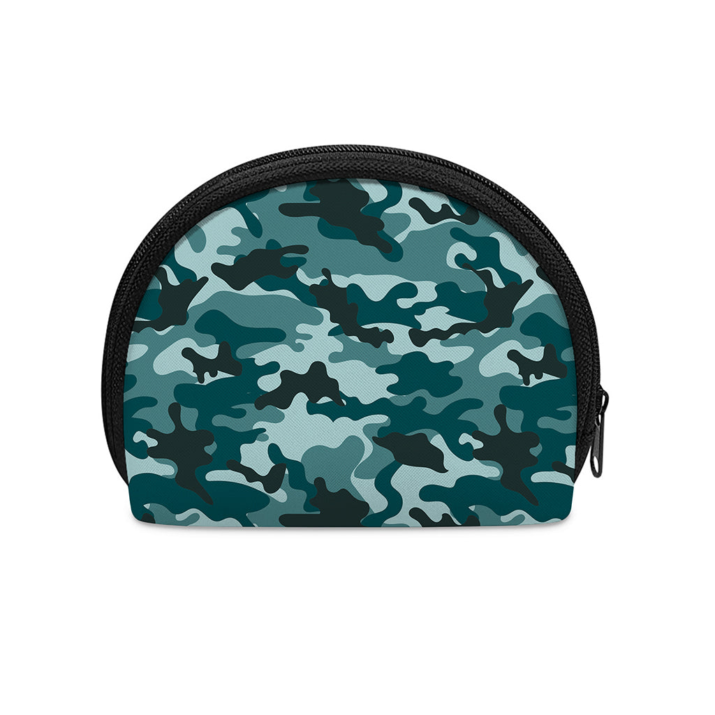 Forest Green Camouflage Print Coin Purse