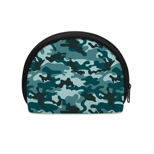 Forest Green Camouflage Print Coin Purse