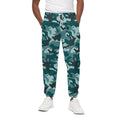 Forest Green Camouflage Print Cotton Sweatpants