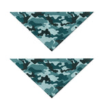Forest Green Camouflage Print Dog Bandana