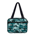 Forest Green Camouflage Print Double Strap Bible Bag