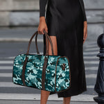 Forest Green Camouflage Print Duffle Bag