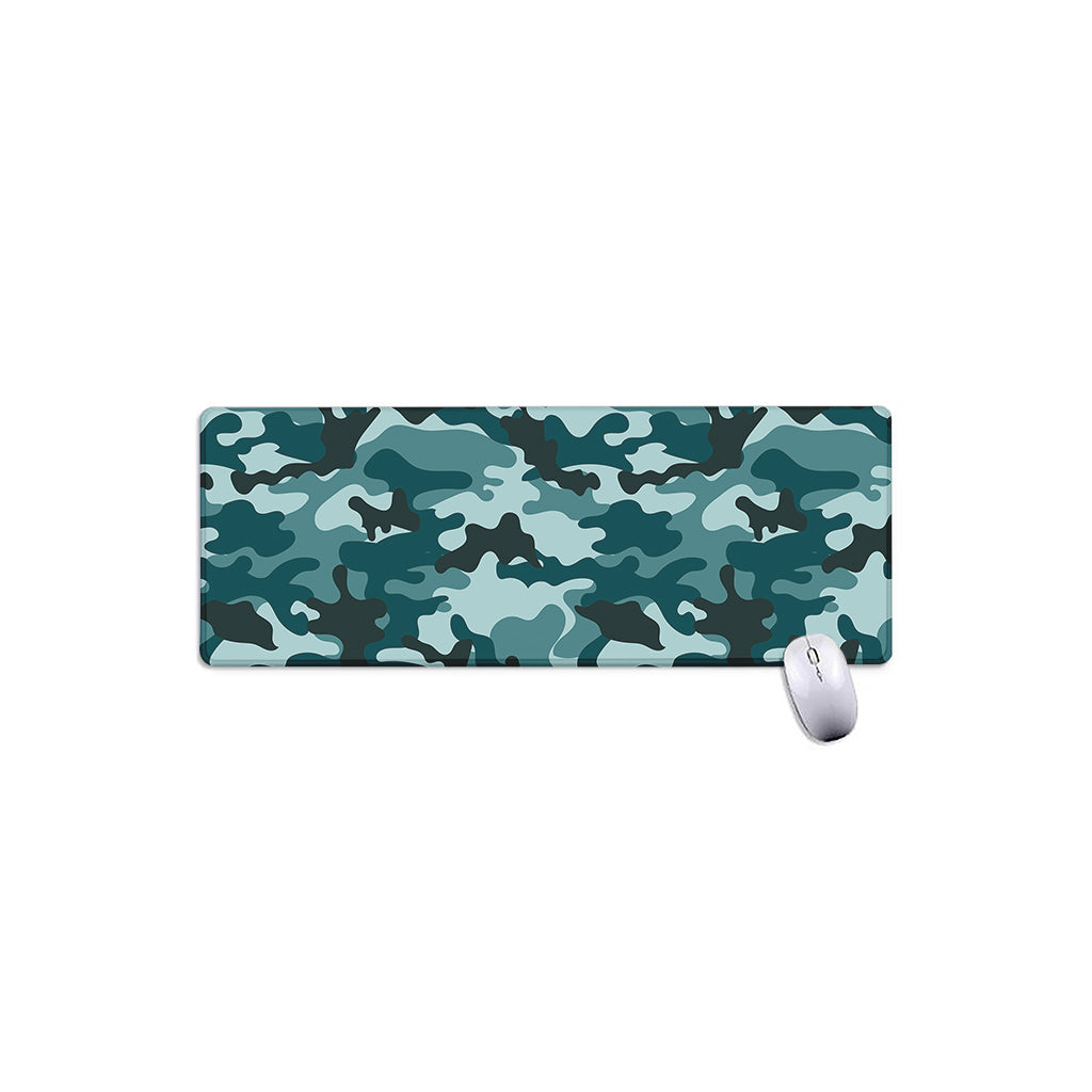 Forest Green Camouflage Print Extended Mouse Pad