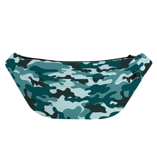 Forest Green Camouflage Print Fanny Pack